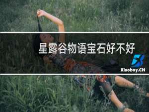 星露谷物语宝石好不好