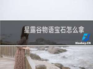 星露谷物语宝石怎么拿