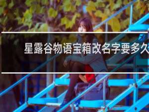 星露谷物语宝箱改名字要多久