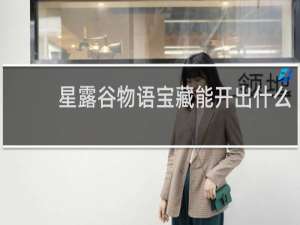 星露谷物语宝藏能开出什么