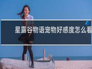 星露谷物语宠物好感度怎么看