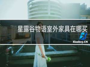 星露谷物语室外家具在哪买