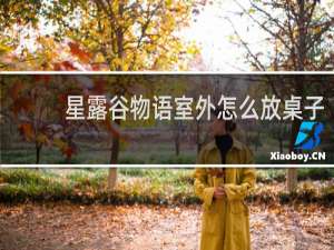 星露谷物语室外怎么放桌子