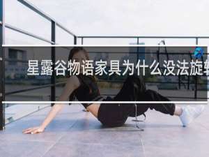 星露谷物语家具为什么没法旋转