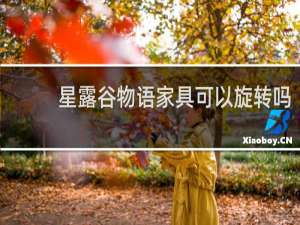 星露谷物语家具可以旋转吗