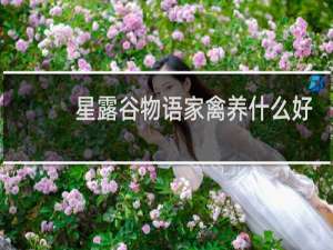 星露谷物语家禽养什么好