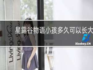 星露谷物语小孩多久可以长大