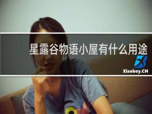 星露谷物语小屋有什么用途