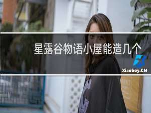 星露谷物语小屋能造几个