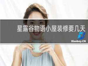 星露谷物语小屋装修要几天