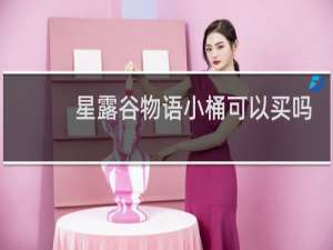 星露谷物语小桶可以买吗