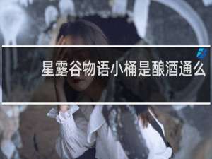 星露谷物语小桶是酿酒通么