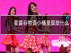 星露谷物语小桶里面放什么