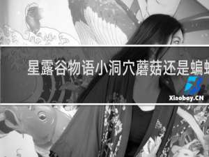 星露谷物语小洞穴蘑菇还是蝙蝠