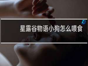 星露谷物语小狗怎么喂食