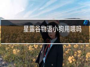 星露谷物语小狗用喂吗