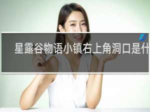 星露谷物语小镇右上角洞口是什么