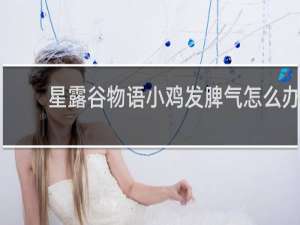 星露谷物语小鸡发脾气怎么办