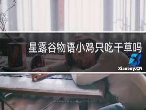 星露谷物语小鸡只吃干草吗