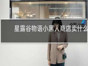 星露谷物语小黑人商店卖什么