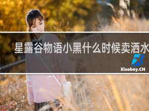星露谷物语小黑什么时候卖洒水器