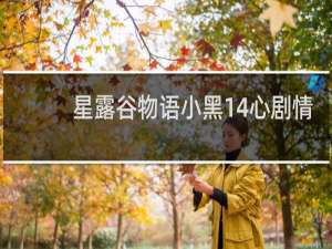 星露谷物语小黑14心剧情