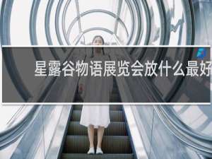 星露谷物语展览会放什么最好