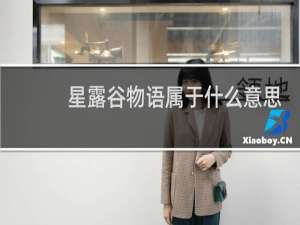 星露谷物语属于什么意思