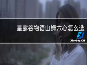 星露谷物语山姆六心怎么选