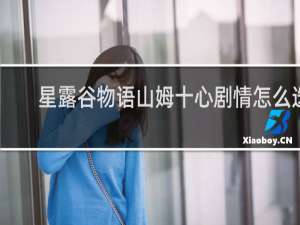 星露谷物语山姆十心剧情怎么选