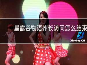 星露谷物语州长访问怎么结束