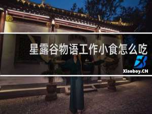 星露谷物语工作小食怎么吃