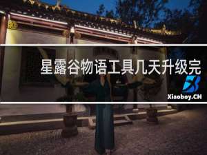 星露谷物语工具几天升级完