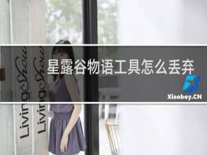 星露谷物语工具怎么丢弃