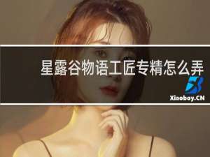 星露谷物语工匠专精怎么弄