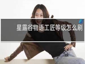 星露谷物语工匠等级怎么刷