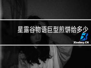 星露谷物语巨型煎饼给多少