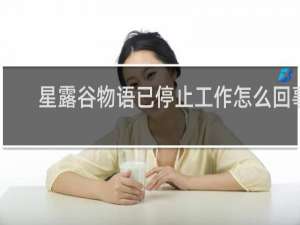 星露谷物语已停止工作怎么回事