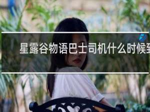 星露谷物语巴士司机什么时候到