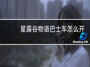 星露谷物语巴士车怎么开