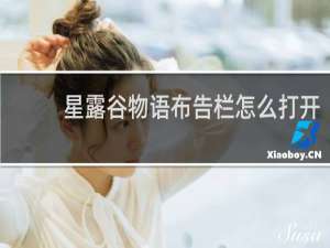 星露谷物语布告栏怎么打开