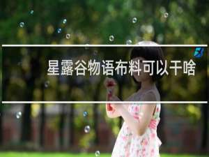 星露谷物语布料可以干啥