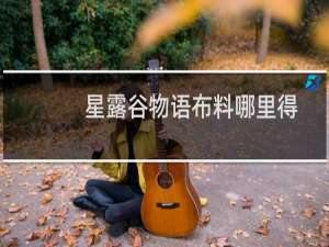 星露谷物语布料哪里得