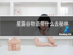 星露谷物语带什么去秘林