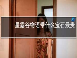 星露谷物语带什么宝石最贵