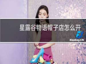 星露谷物语帽子店怎么开