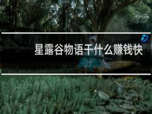 星露谷物语干什么赚钱快