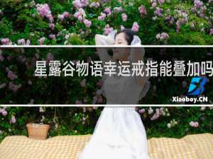 星露谷物语幸运戒指能叠加吗