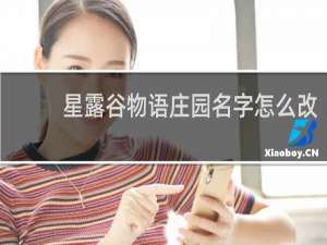 星露谷物语庄园名字怎么改