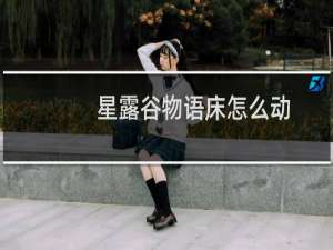 星露谷物语床怎么动